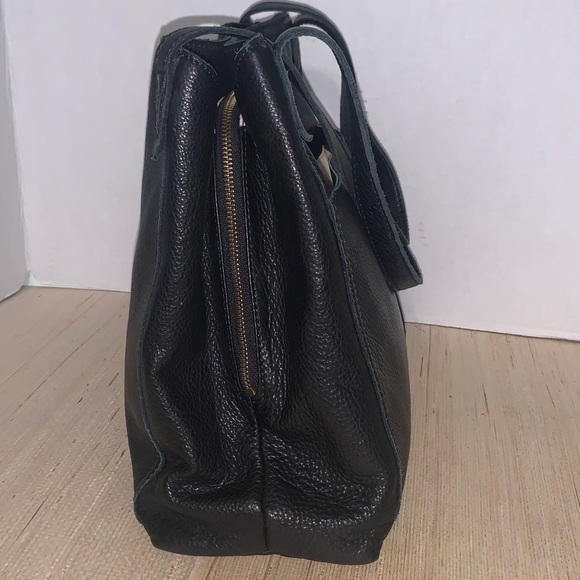 Margot New York Marcie Marcy Handbag Buttery Leather Black Classic Old Money - Picture 6 of 16